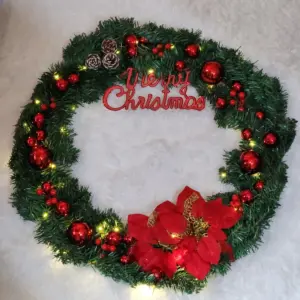 60cm LED Light Christmas Wreath