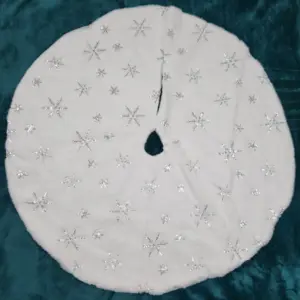 3 Colours Available - 90cm Fluffy Plush Christmas Tree Skirt