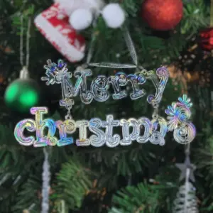 2pcs Merry Christmas Acrylic Pendant