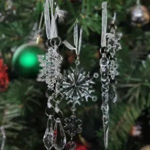 5pcs Assorted Transparent Acrylic Pendant