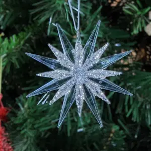 2pcs Sun Star Transparent Acrylic Pendant