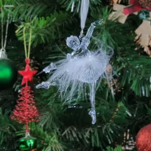 2pcs Ballet Girl Stretched Leg Acrylic Pendant