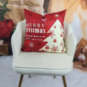 5 Styles Available - 2pcs Soft Velvet Red Gold Pillowcases