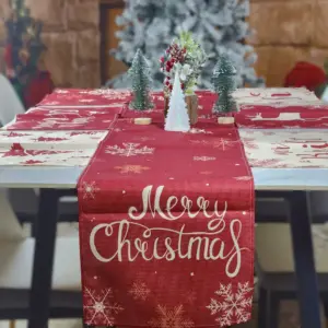 3 Styles Available - Linen Table Runner & Tablemat Set