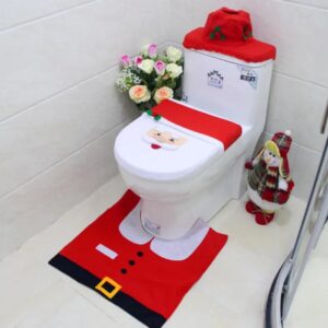 3 Styles Available - 3pcs Christmas Toilet Set